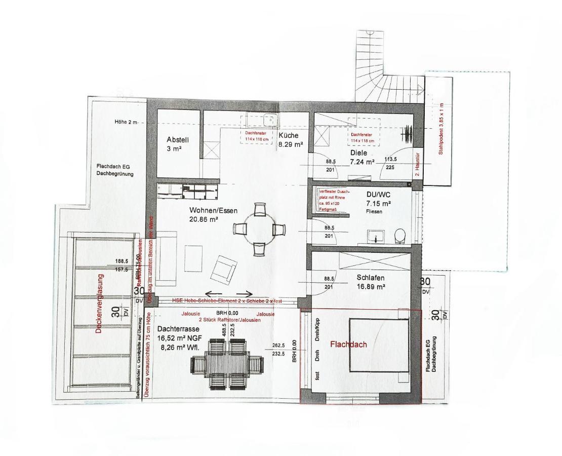 Wunderschoene Helle Wohnung Mit Grosser Dachterrasse Gottmadingen Exterior photo